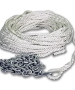 .Cabo de fondeo torcido con cadena– 10 mm x 30 ó 50 mts