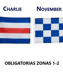 .Banderas Código C+N–30×45 ó 40x60cm–Zona 1 y 2